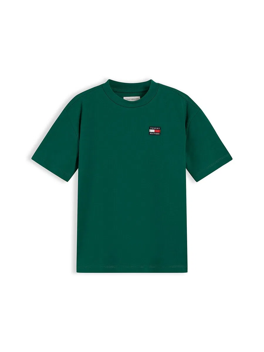 Футболка TOMMY HILFIGER 'Essential', еловый