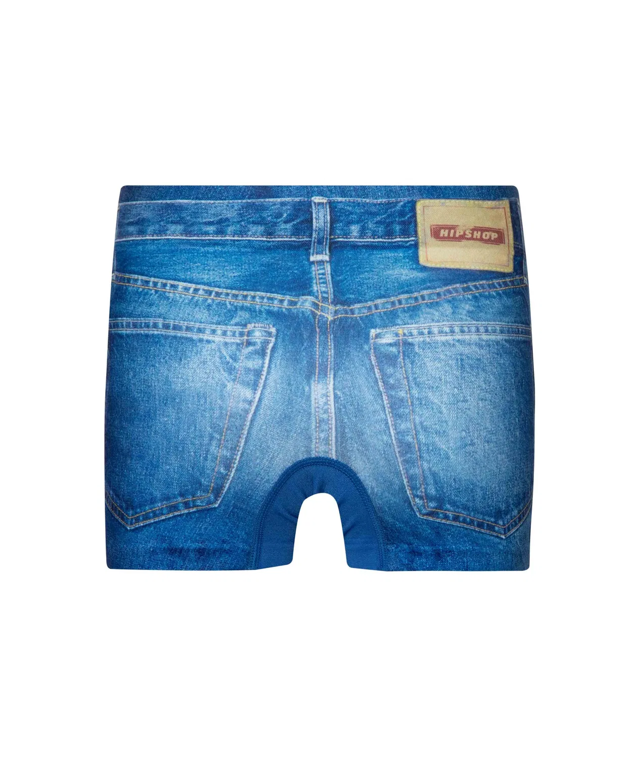 Детские боксеры без швов с принтом, модель DENIM HIPSHOP, Used Indigo Denim — фото 2