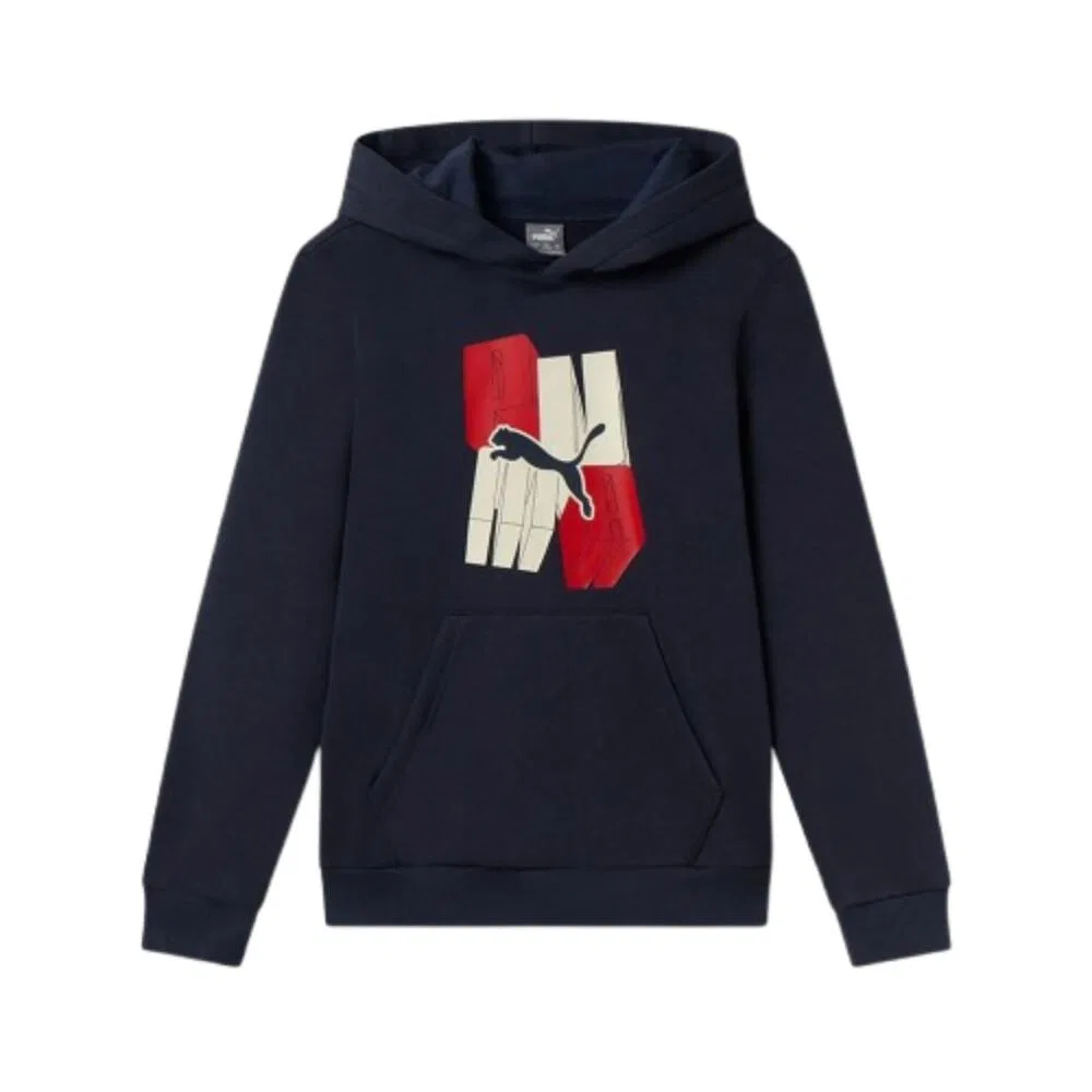 Детское худи Puma 686897-75, Цвет Navyblau Schwarz