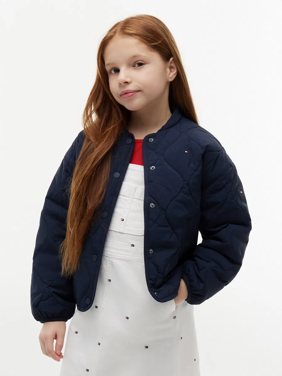 Куртка TOMMY HILFIGER Between-Season 'Essential Onion Quilted' темно-синего цвета — фото 2