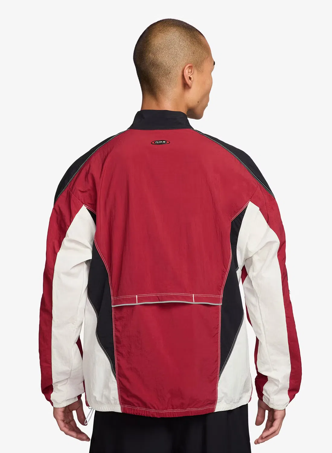 Куртка-трек с принтом Dri-Fit retro Nike, красно-черный — фото 2