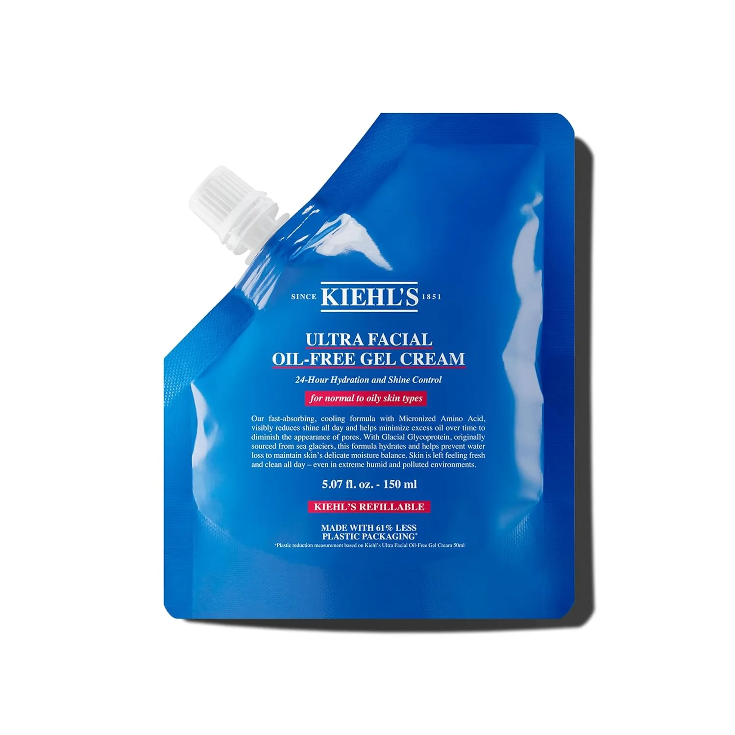 Kiehl's Ultra Facial Oil-Free Moisturizer, гель-крем для нормальной и жирной кожи, уменьшает жирный блеск, увлажняет 24 часа, сужает поры, некомедогенный, без спирта и отдушек 143.73 г (1 шт.)
