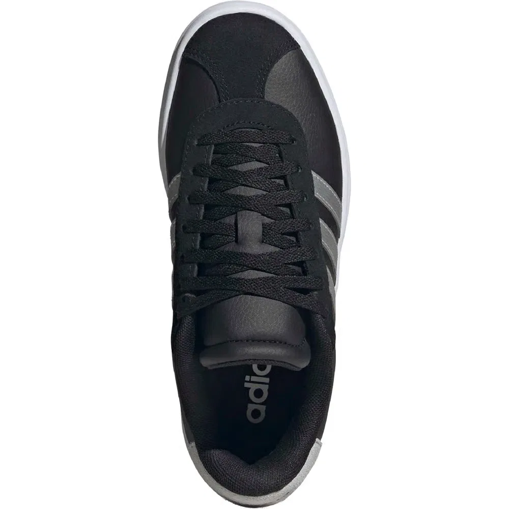 Детские кроссовки VL Court Bold Adidas, Black/Silver/White — фото 4