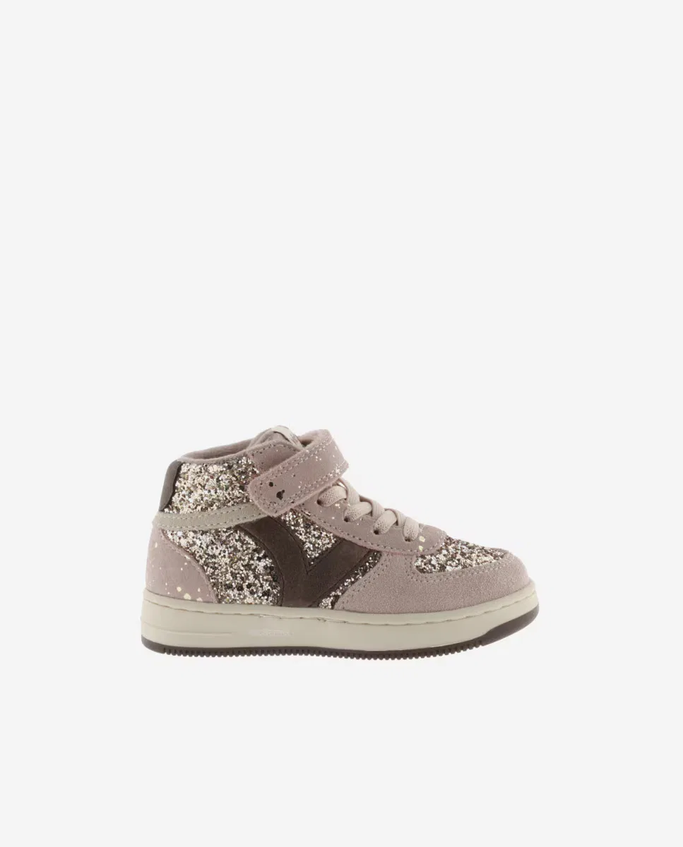 Детские кроссовки, Altas Glitter Serraje Tira Adherente, Victoria, розовый