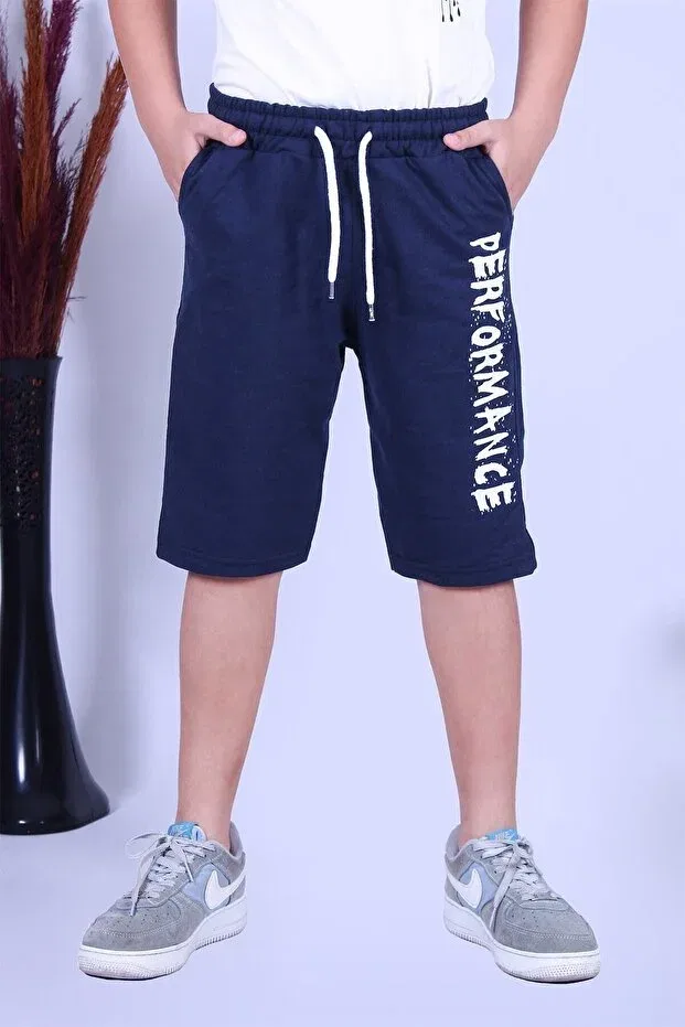 Детские шорты для мальчиков с принтом Ya Ko Kids, Navy Blue