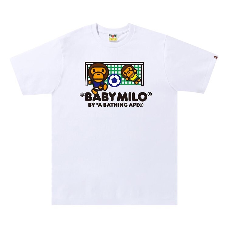 

Футболка BAPE Baby Milo Soccer Tee 'White', белый