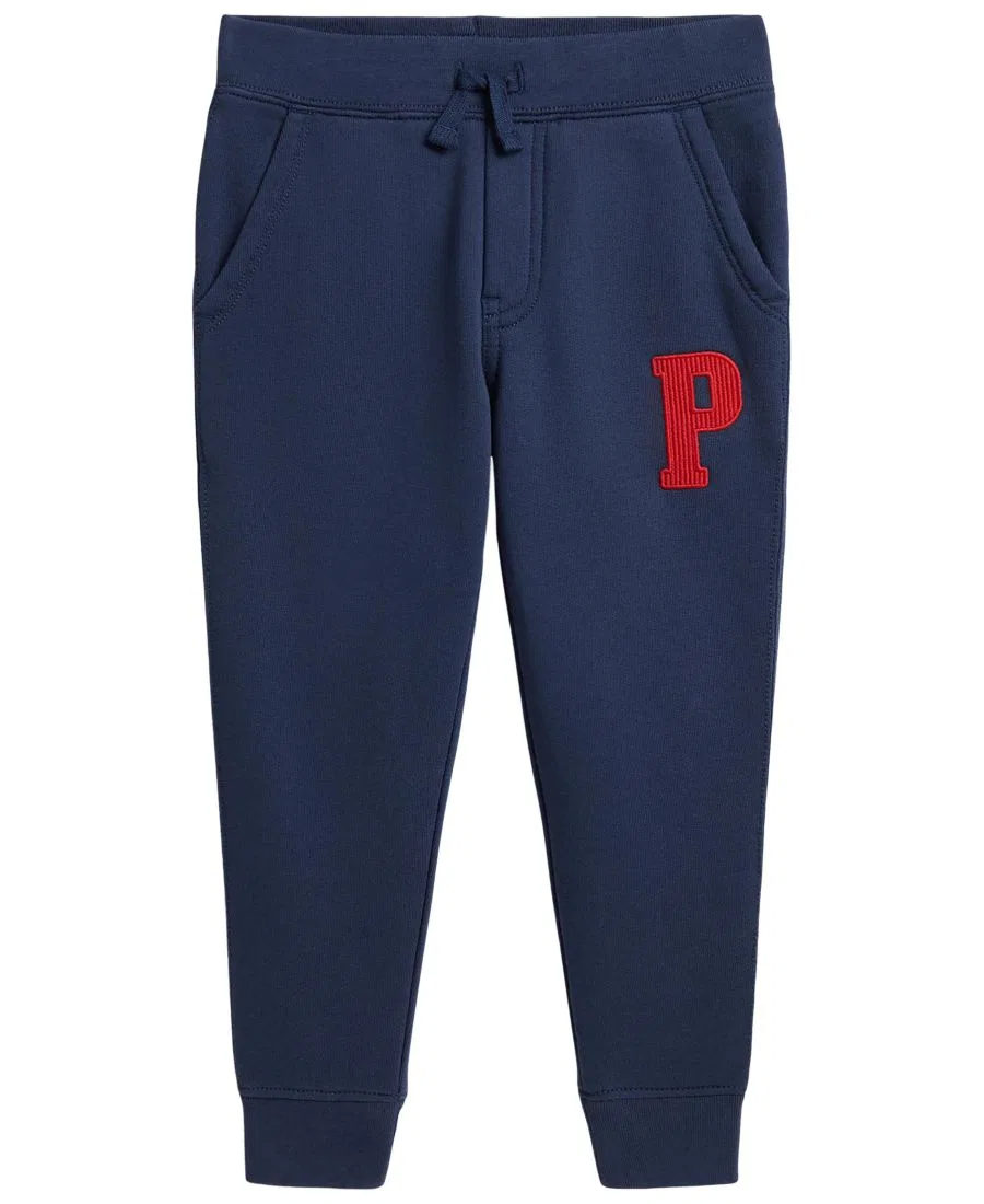Флисовые джоггеры с вышивкой P Polo Ralph Lauren, Rustic Navy