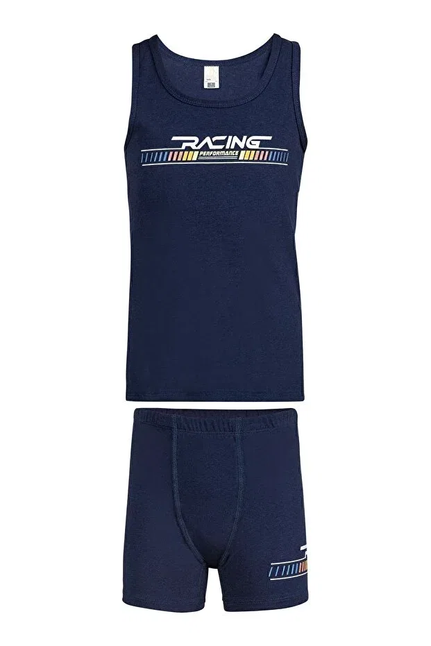 Детское для мальчиков комплект белья хлопковый Özkan Underwear, Navy Blue