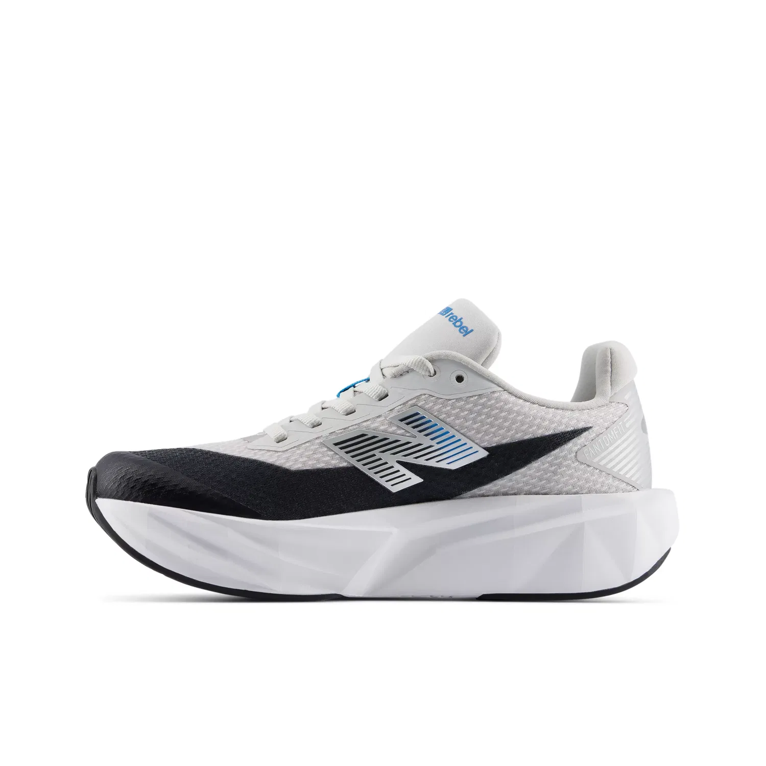 Детские кроссовки легкие с шнуровкой FuelCell Rebel New Balance, Grey Matter With Black And Altitude — фото 3