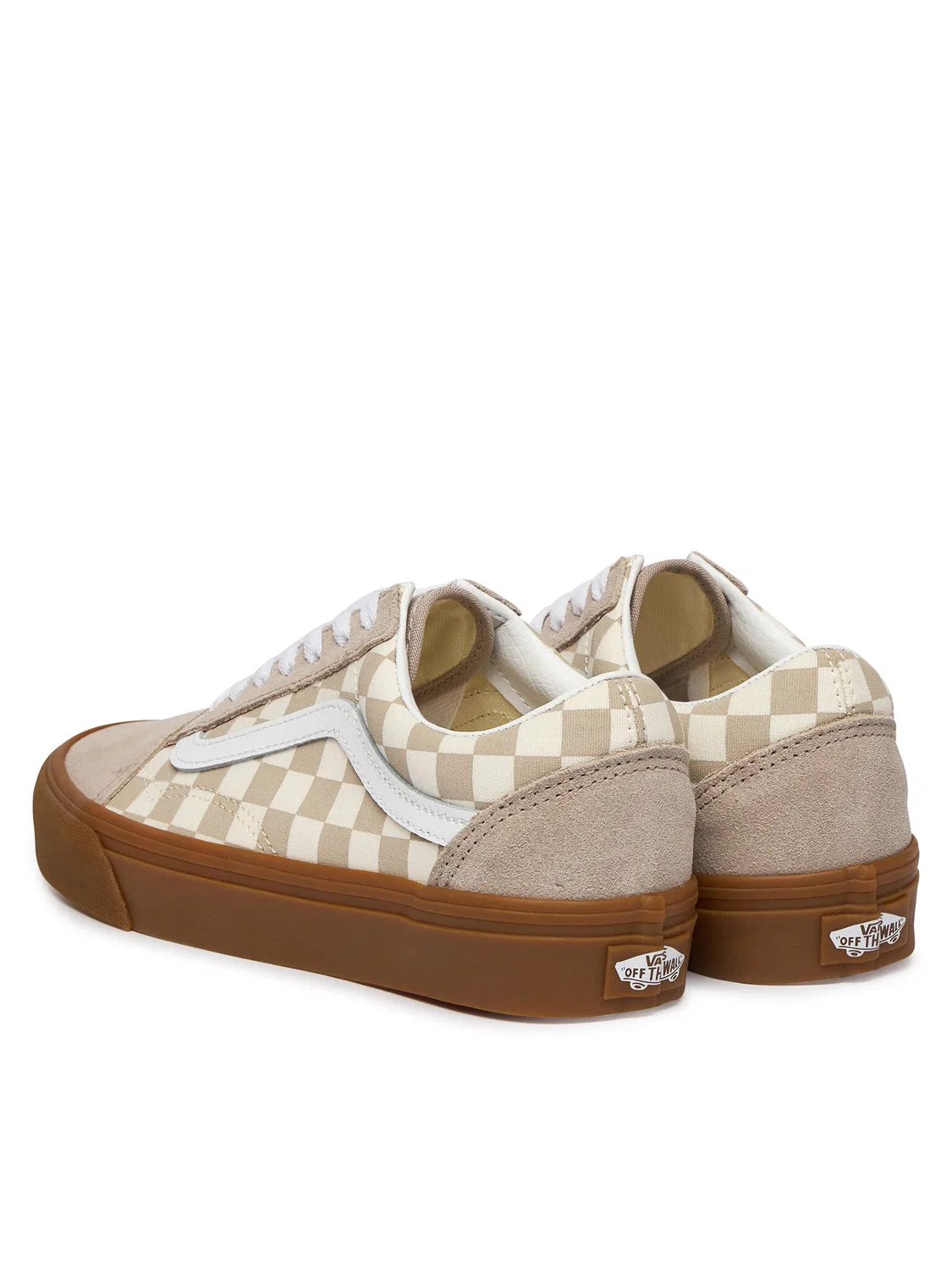 Тканевые кроссовки для мальчика Old Skool Vans, бежевый — фото 3