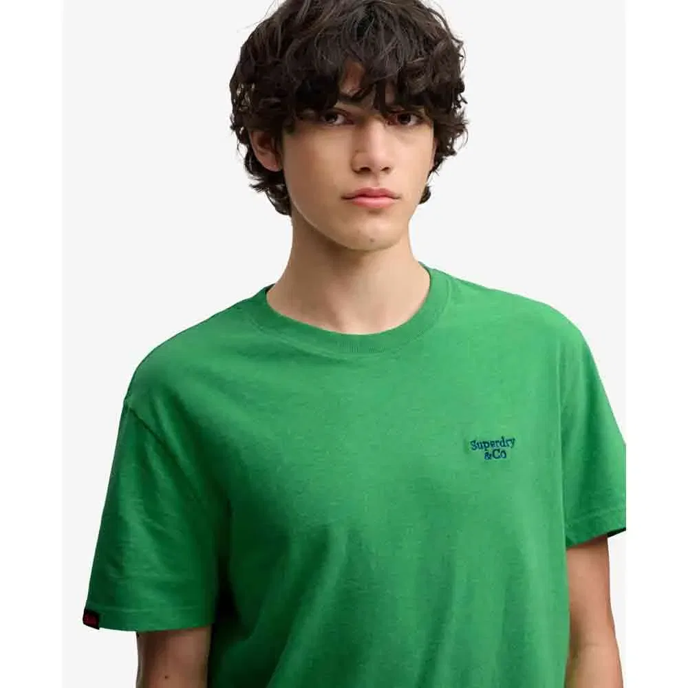 Футболка с коротким рукавом с вышивкой Superdry, зеленый — фото 4