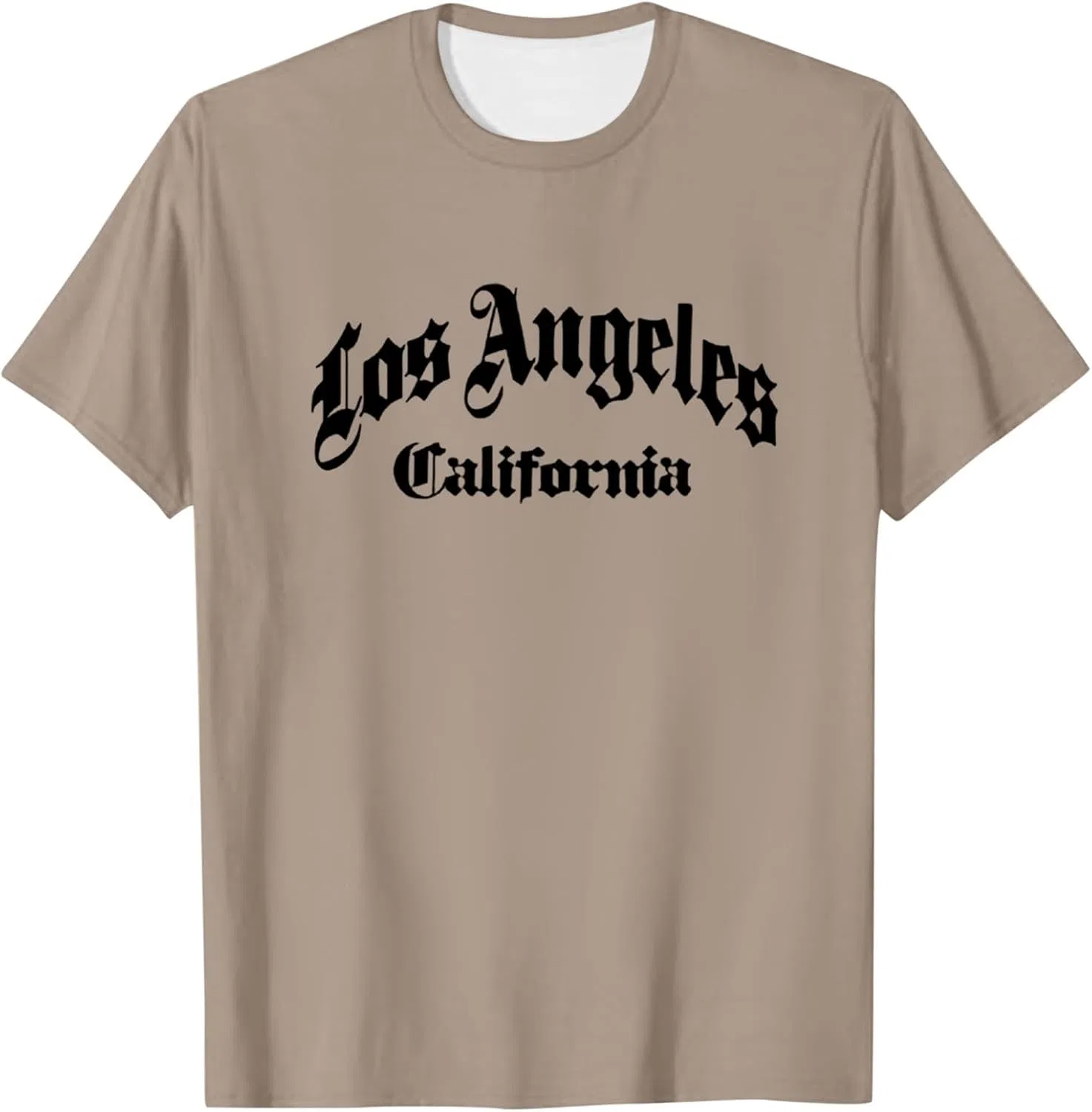 Мужская футболка с принтом Los Angeles Classic, Khaki — фото 3