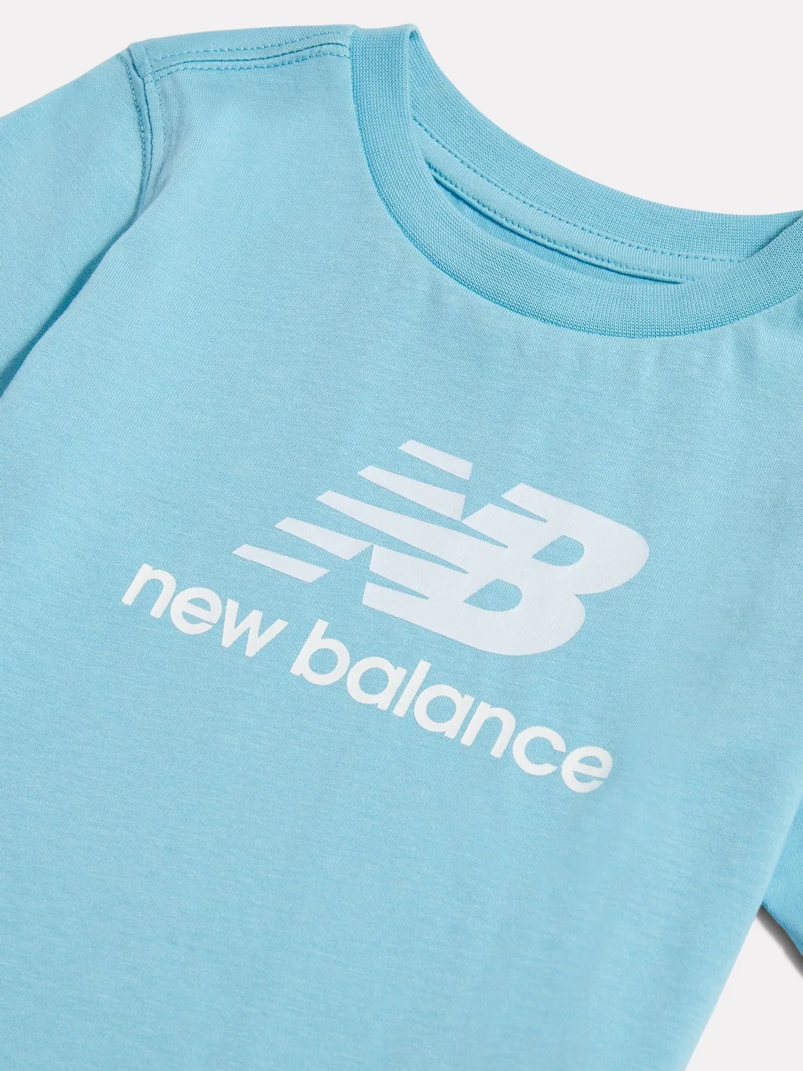 Футболка New Balance Sky Blue, цвет голубой — фото 3