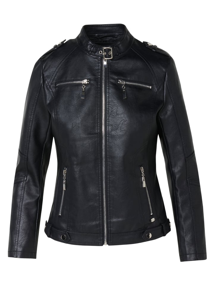 

Куртка софтшелл KOROSHI Jacke aus kunstleder., черный