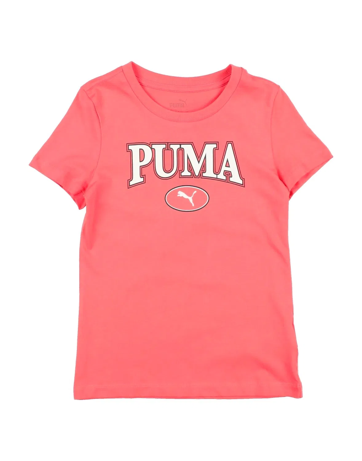 Детская футболка с принтом Puma Squad Graphic Tee G Puma, коралловый