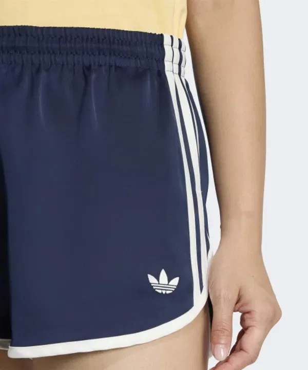 Шорты спортивные 3-полосные Sprinters, Adidas, ночной индиго, белый — фото 3