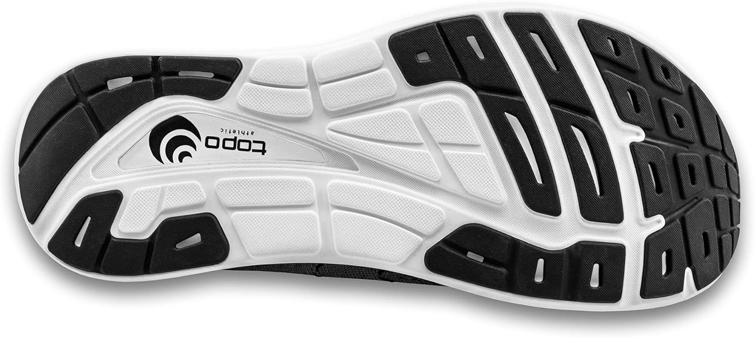 Мужские кроссовки Topo Athletic Phantom 2 с комфортной легкой посадкой и перепадом 5 мм, для бега по шоссе, спортивная обувь для беговых дорожек, белый/черный — фото 4