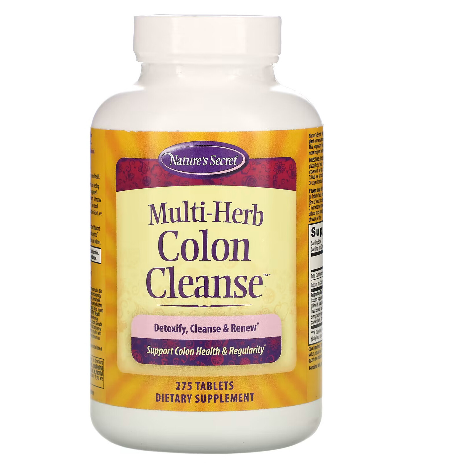 

Nature's Secret, Multi-Herb Colon Cleanse, 275 таблеток