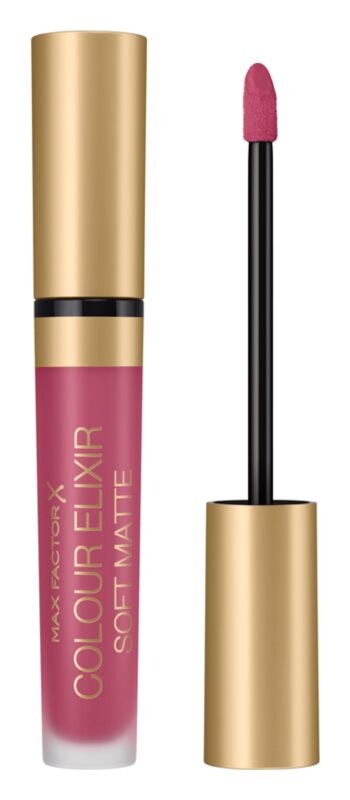 

Стойкая жидкая помада Max Factor Colour Elixir Soft Matte, оттенок 020 Blushing Peony 4 мл