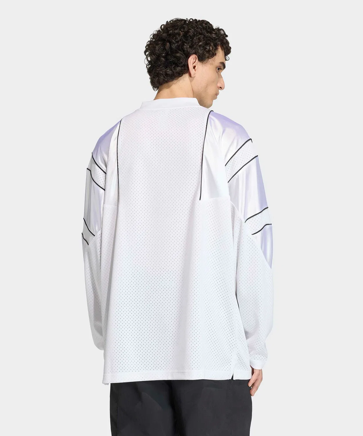 Мужское худи с V-образным вырезом и длинным рукавом Adidas Originals, Белый — фото 2
