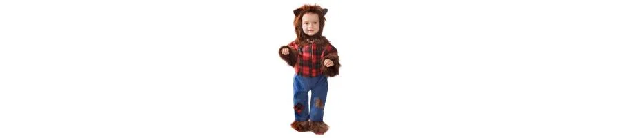 Костюм оборотня с шапкой и пинетками Werewolf Costume Set Dress Up America, Red Combo — фото 2