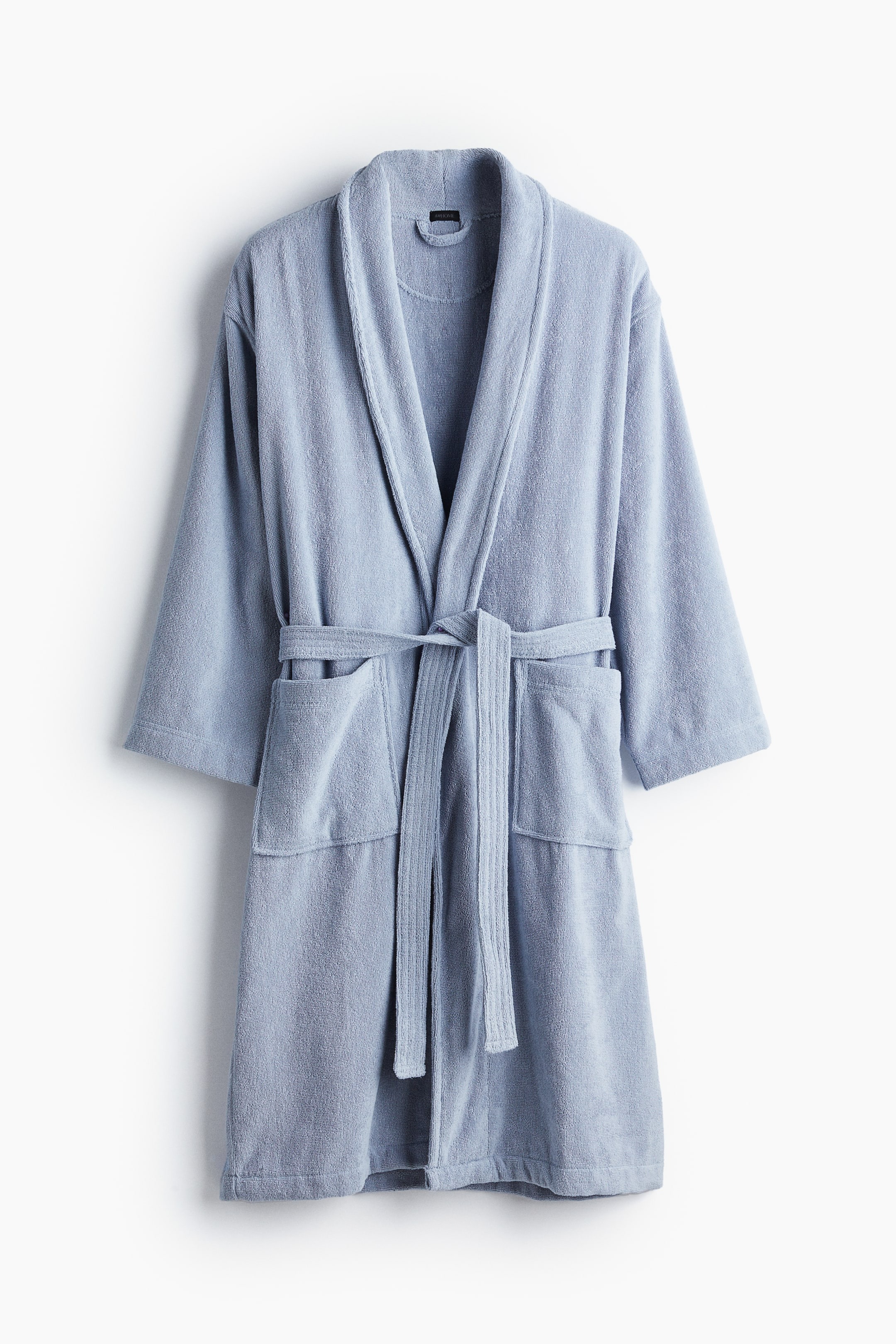 

Халат H&M Home Cotton Terry, светло-голубой
