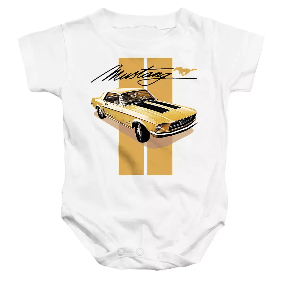 Детское боди с коротким рукавом Ford Mustang Stang Stripes Ford, White