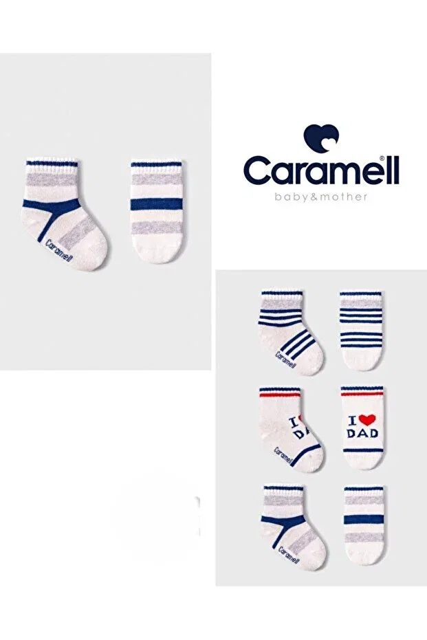 Детский набор носков для мальчиков коллекция Basics Caramell, Navy Blue