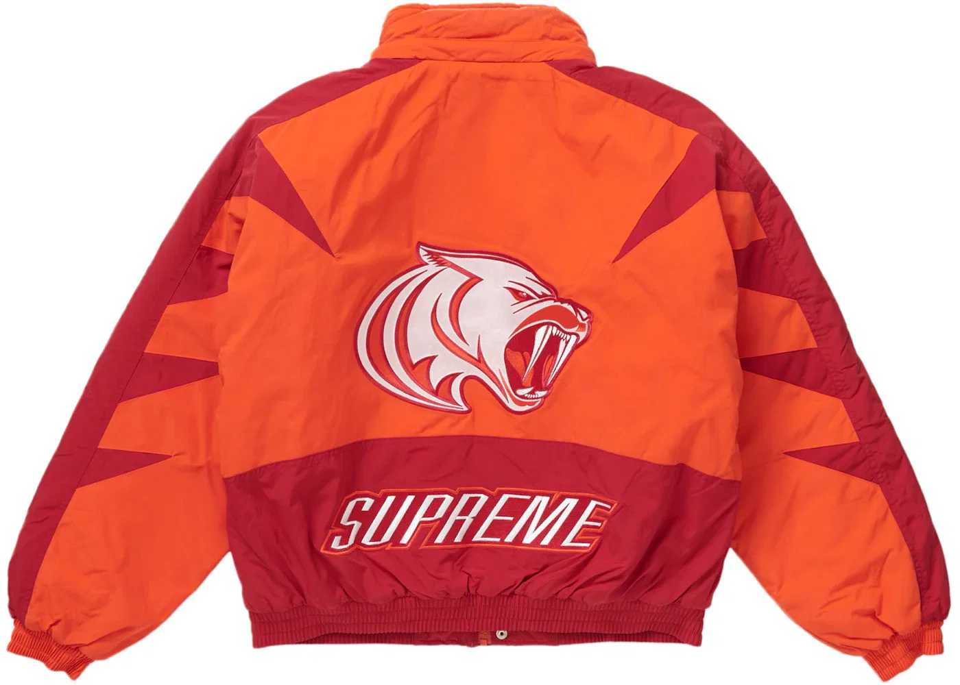Мужская пуховая куртка Supreme Wildcat Sideline Puffer Jacket, Orange — фото 4