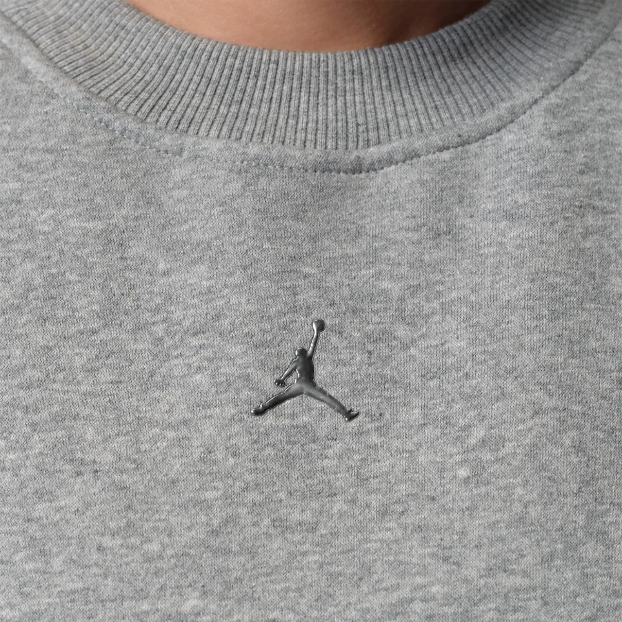 Женский свитшот с регланом, из футера, Jordan Brooklyn Fleece BB Pullover Hoodie, Jordan, Dk Grey Heather — фото 4