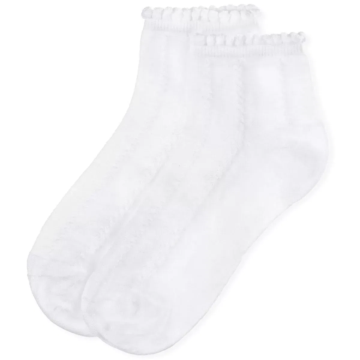 Детские носки-следки с узором Rope Stitch LEGWEAR, White — фото 3