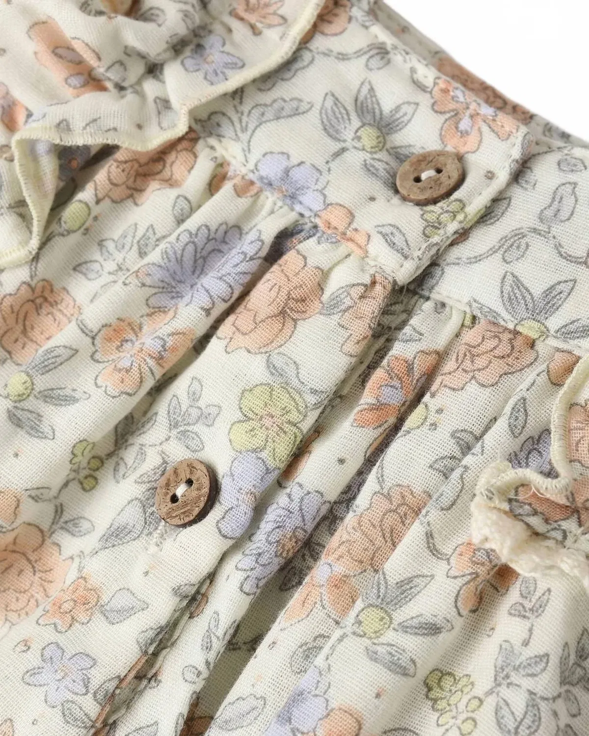 Детский боди-комбинезон для девочек с оборками Maya Romper Rylee + Cru, Bloom — фото 2