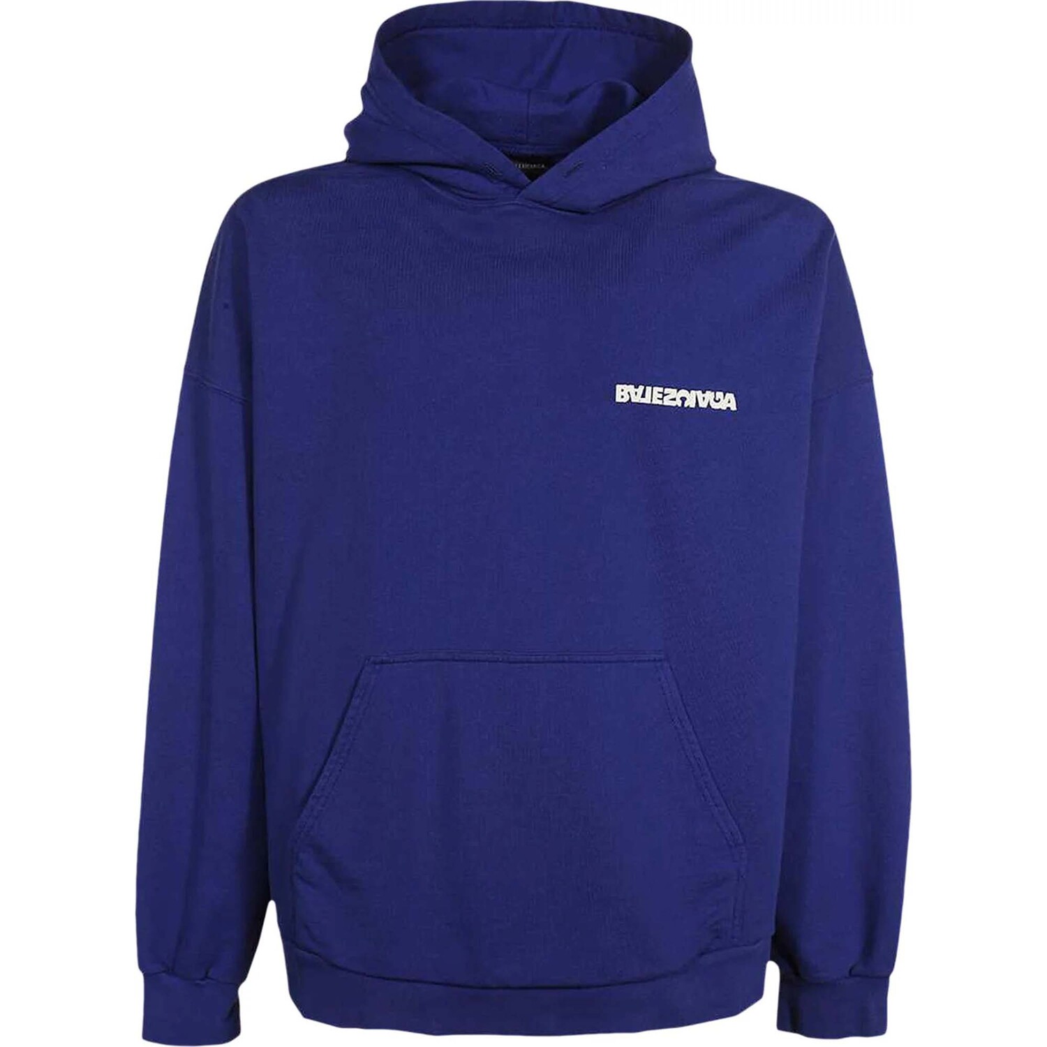 

Худи Balenciaga Reverse Back Logo, синий