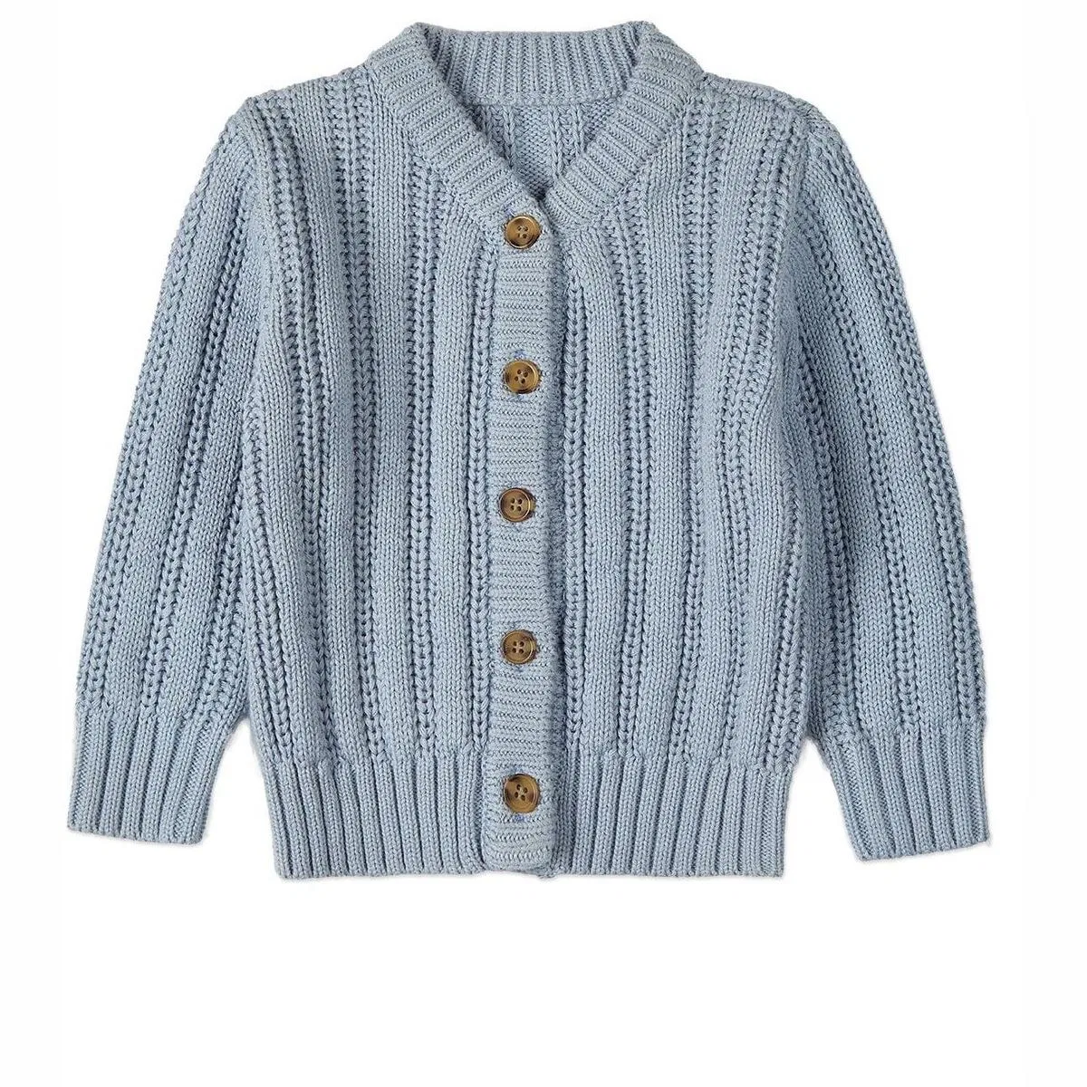 Детский кардиган-свитер с косами Oversized MiniMoi, Blue