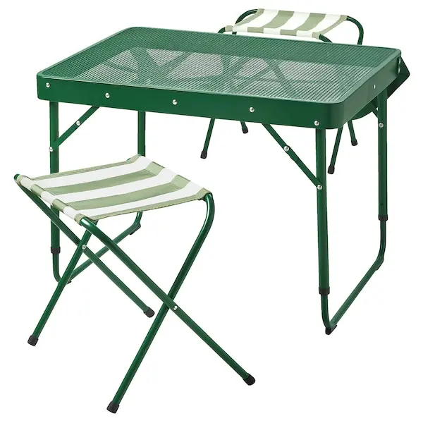 

Набор мебели для кемпинга Ikea Strandon, 3 предмета, зеленый