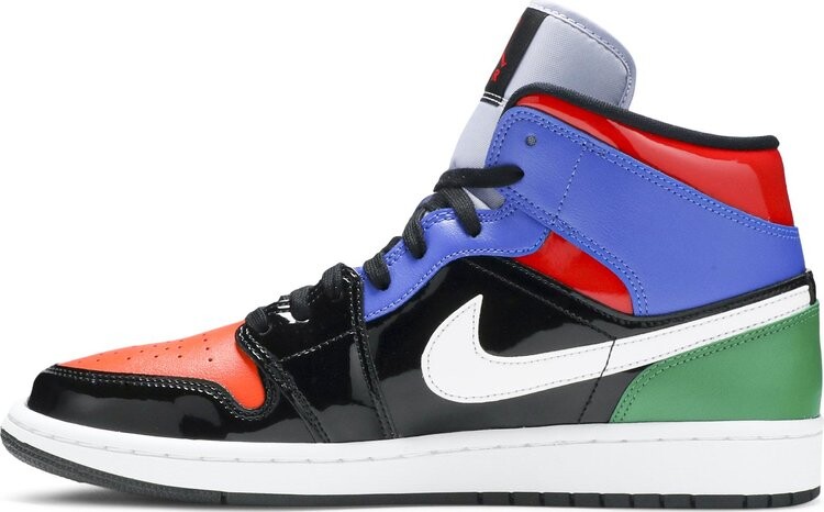 Кроссовки Wmns Air Jordan 1 Mid SE Multi Patent, разноцветный — фото 3