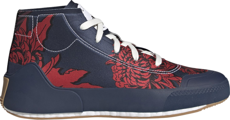 Кроссовки Adidas Stella McCartney x Wmns Treino Mid 'Floral Print - Collegiate Navy', синий - фото