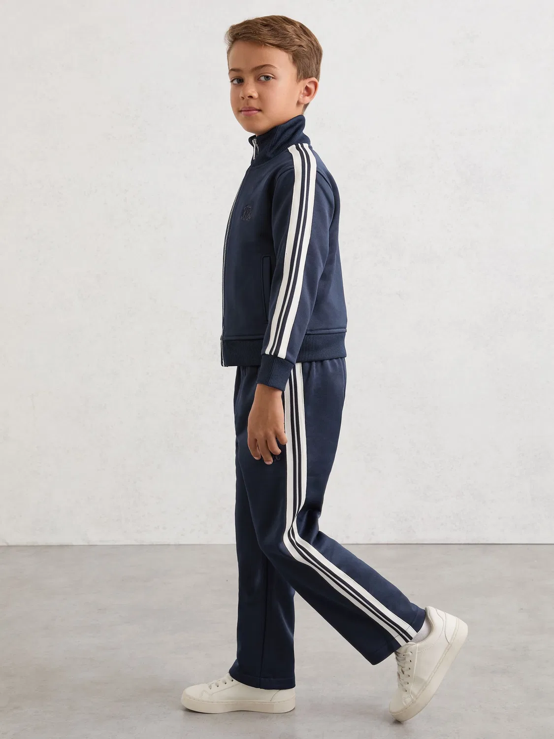 Джоггеры Foster из хлопкового микса Reiss, Navy Blue — фото 3