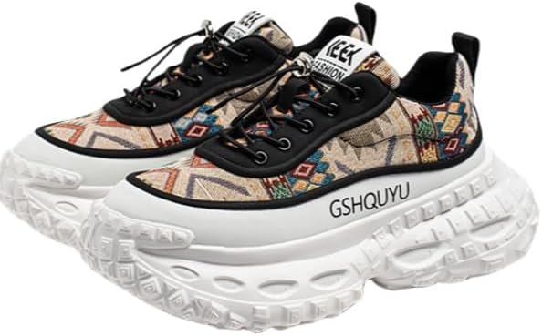 

Модные мужские кроссовки на платформе, дышащие и повседневные спортивные мужские кроссовки Clolinde, белый/хаки