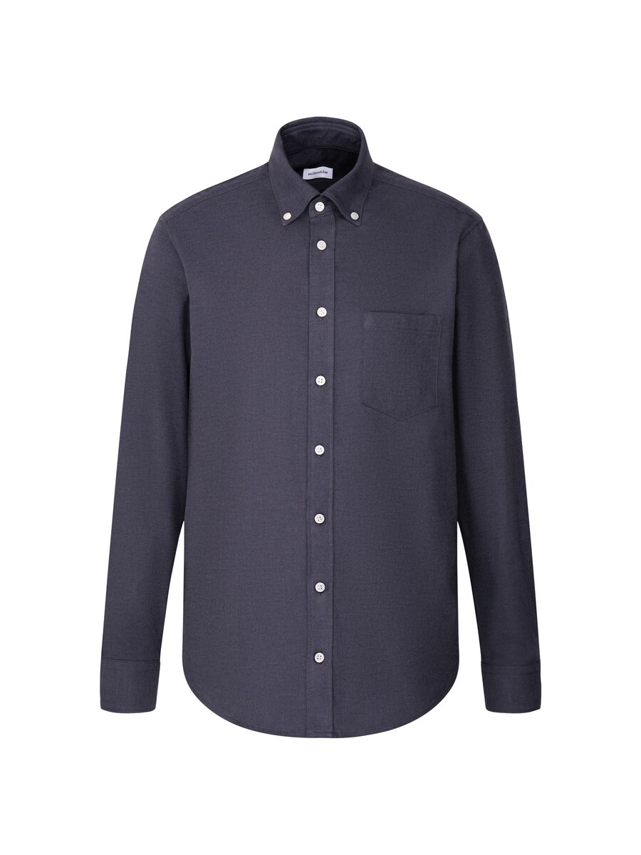 

Рубашка на пуговицах классического кроя SEIDENSTICKER, темно-серый
