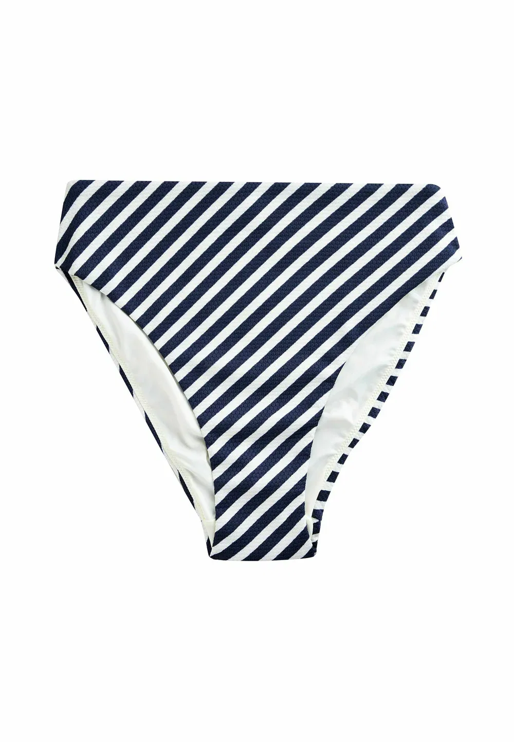 Плавки от бикини стандартного кроя с высокой талией Next, White Blue Pique Stripe