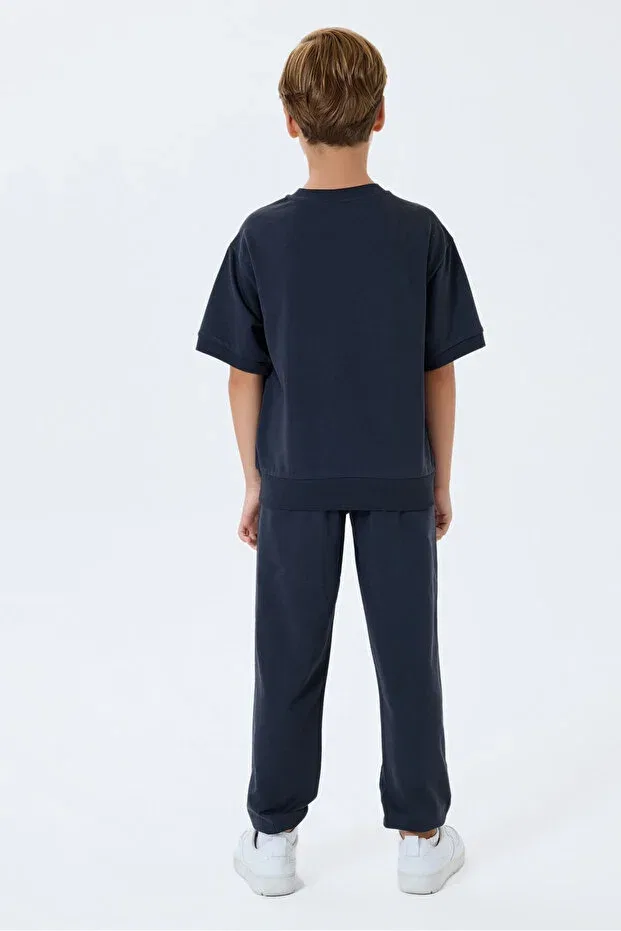 Детский спортивный комплект для мальчиков хлопковый Basics Rolypoly, Gray — фото 4
