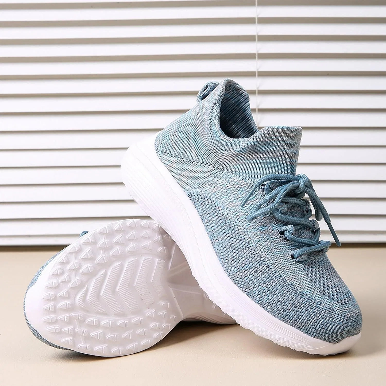 Детские кроссовки для мальчиков с принтом Mesh, Light Blue — фото 4