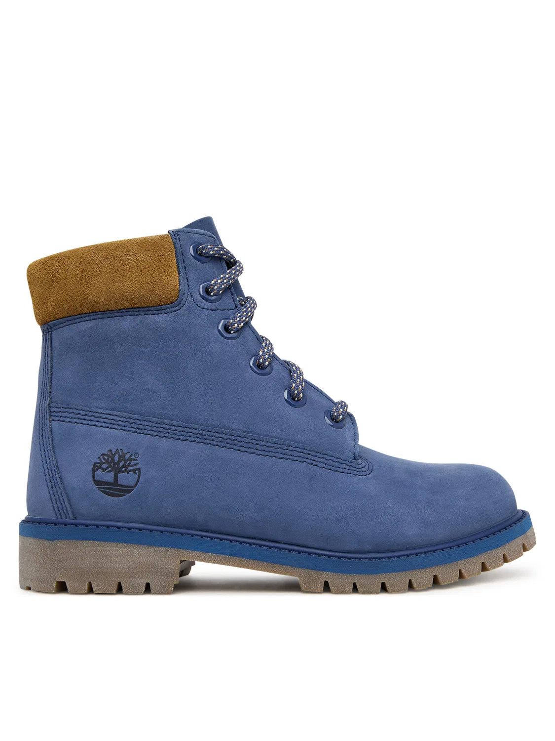 Ботильоны на шнуровке для мальчика Premium Waterproof Timberland, темно-синий