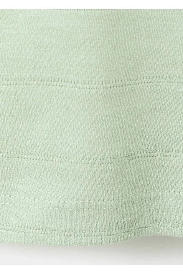 Детская футболка для мальчиков хлопковая Mango Kids, Water Green — фото 4