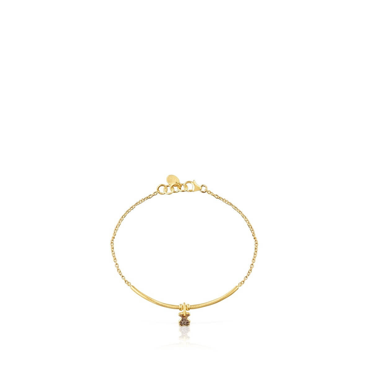 

Браслет Tous Luah Bear With Quartz, позолоченное серебро