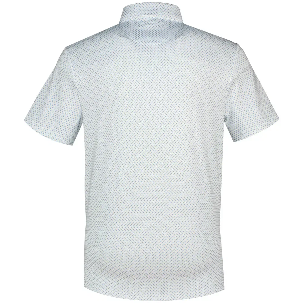 Мужское поло Performance Short Sleeve Polo Polo ralph lauren, Blue — фото 3