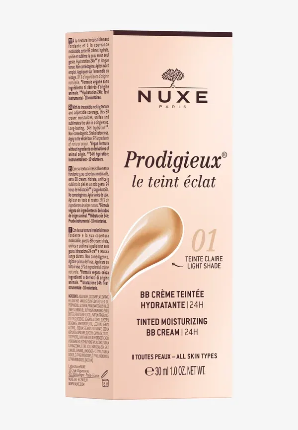BB-крем увлажняющий Tinted moisturising Nuxe, 30 мл, 01 Light Shade, цвет 01 light shade — фото 2