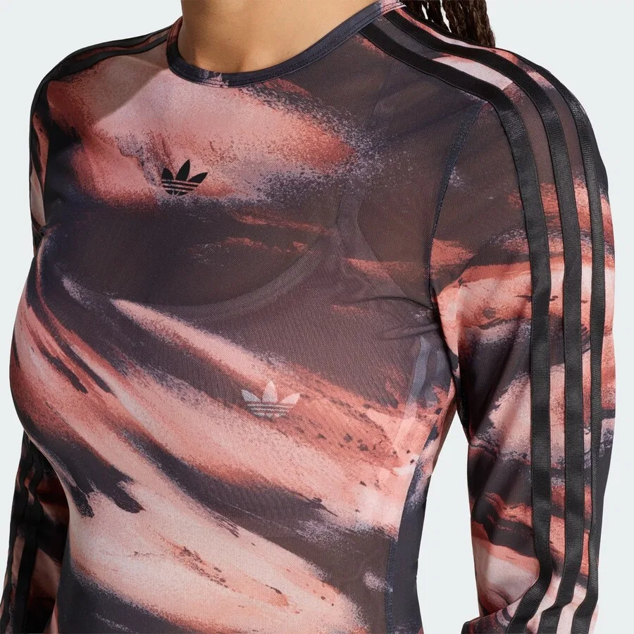 Футболка ADIDAS ORIGINALS в ржаво-красном и пастельно-красном цветах — фото 3