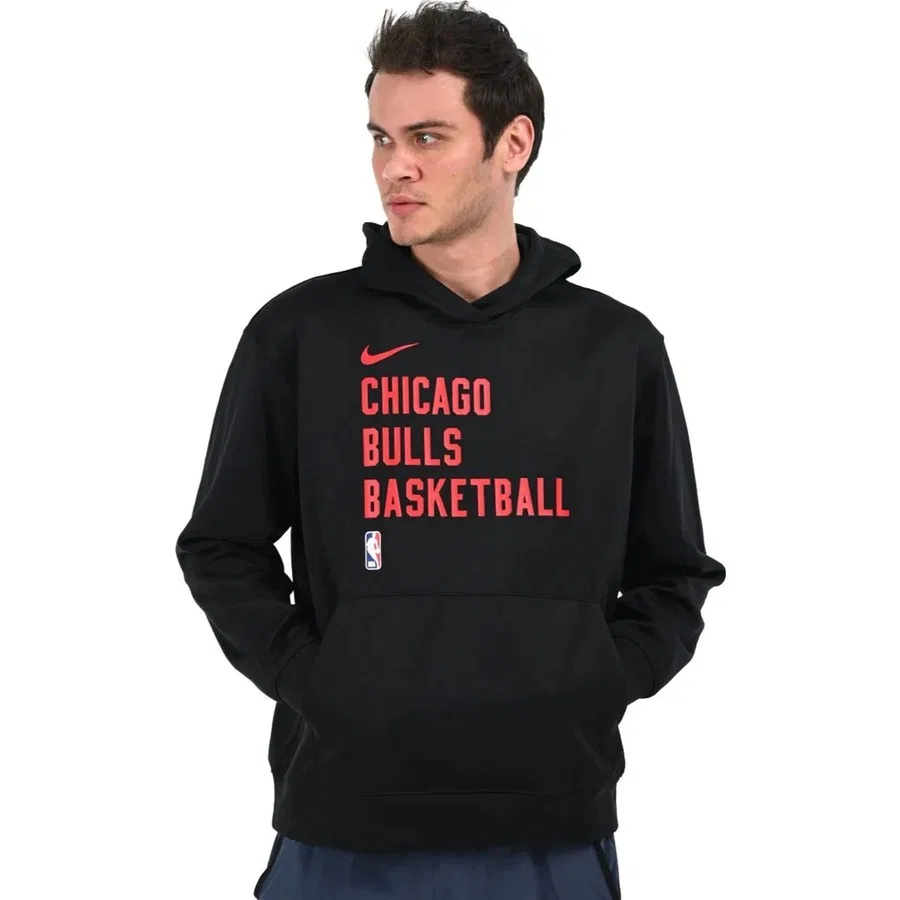 Футболка с длинным рукавом Chicago Bulls Nba Nike, Черный — фото 4